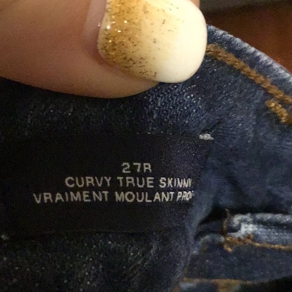 GAP curvy super skinny distressed jeans - Picture 3 of 3